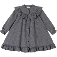 MarMar Kjole - Dalina - Pigeon Blue Check - - 3 år (98) - Kjole