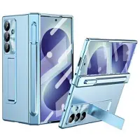 Mtp Products Samsung Galaxy Z Fold8 Ultra etui med magnetisk hængsel, stylus og skærmbeskyttelse hærdet glas - Blå