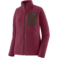 Patagonia - Vandretøj dame - W's R1 Air Jkt Berry Fig til UnisexUld - Størrelse XS - Lilla
