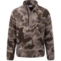 Columbia - Mærker - Helvetia II Printed Half Snap Fleece Iron Dyeflow til UnisexUld - Størrelse M - Brun