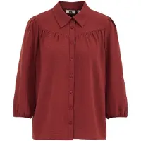 We fashion Bluse rustbrun