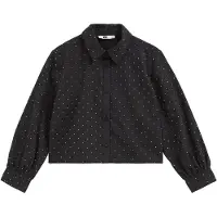 We fashion Bluse antracit / hvid