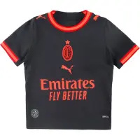 Puma Fodboldtrøje - AC Milan 3. Trøje - Flat Dark Gray/Glowing R - - 6 år (116) - Fodboldtrøje
