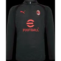 Puma AC Milan Quarter-Zip Slim Training Top Men, Men, Flat Dark Gray, XXL
