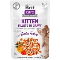 Brit Care Kitten Turkey Pouch Vådfoder Til Katte 24x85g