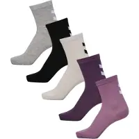 Hummel Sokker grå / lilla / sort / hvid