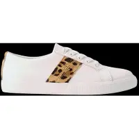 Ralph Lauren Lauren Ralph Laurentil kvinder. 802P18460001 Janson II sneakers i hvidt kalveskind (37), Læder, Fast, Blonder, Casual