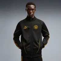 Puma Manchester City KING Anthem Track Jacket Men, Clothing, Black/Archive Gold, L