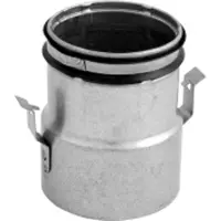 Lindab InDomo reduktion RCFU10063 fra ø100 til ø63 mm med Smart lock funktion for tilslutning af slange LFPE63/LFPEB63.
