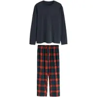 Next Pyjamas lang navy / rød