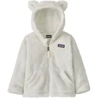 Patagonia - Fleece og dunjakker børn - Baby Furry Friends Hoody Birch White til UnisexUld - Børnetoj Størrelse 3 År - Hvid