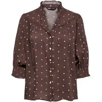 ONLY Bluse 'ONLRaya' mørkerød / hvid