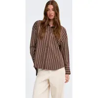 ONLY Bluse 'ONLOREGON ALVA' choko / hvid