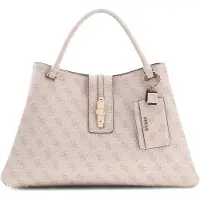 GUESS Håndtaske 'YVONNE' creme / camel