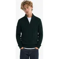 Superdry Preppy Cotton Cable Halv Lynlås Sweater