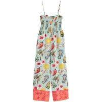 Next Jumpsuit gul / mint / koral / rød