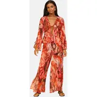 Lipsy Bluse brun / orange / neonorange / pink