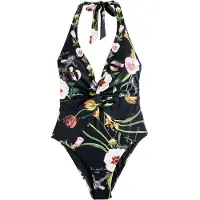 Ted Baker Badedragt creme / honning / gran / sort