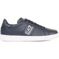 EA7 EA7unisex. 7X000332_AF10848 Klassiske læder-sneakers Marine (42), Fast, 1-3 cm, Blonder, Casual, Blå
