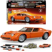 Hot Wheels Brick Shop Hot Wheels Premium Series 1:12 Lamborghini Miura Byggespil 1523 Stykker