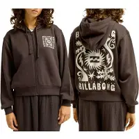 Billabong - Sweatshirts - Always Looking Zip Hood Black Pebble til Unisex - Størrelse M - Sort