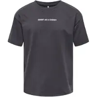 ONLY GIRLS Bluser & t-shirts 'KOGHELEN' mørkegrå / rosé / grenadine / hvid