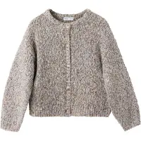 Mango KIDS Cardigan 'LU' creme / lyseblå / choko