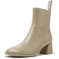 Camper Campertil kvinder. K400798-009 Lederstiefeletten Kora beige (41), Læder, 5-8 cm, Ingen, Casual