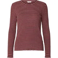 Selected Shirts 'SLFAnna' bordeaux / hvid