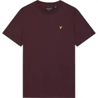 Lyle & Scott T-shirt - Plain - Burgundy - - 15-16 år (170-176) - T-Shirt