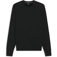 BOSS Sweater i merinould med broderet logo