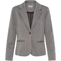Fransa Blazer blå / cappuccino / mørkebrun
