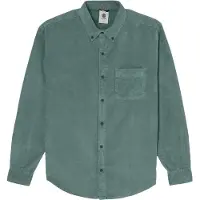 Element - Skjorter - Button Down Regular Corduroy Shirt Dark Slate til UnisexBomuld - Størrelse S - Grå