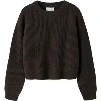 Name It Kids Bluse - Strik - NkfHolly - Short - Noos - Chocolate Plum - - 13-14 år (158-164) - Bluse