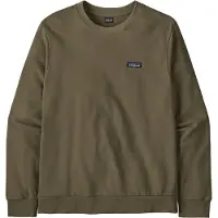 Patagonia - Sweatshirts - M's Daily Crew Basin Green til Unisex - Størrelse S - Kaki
