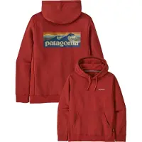 Patagonia - Sweatshirts - M's Boardshort Logo Uprisal Hoody Rusty Red til UnisexBomuld - Størrelse M - Bordeaux