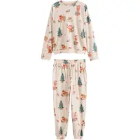 Next Pyjamas beige / mokka / gran / rød