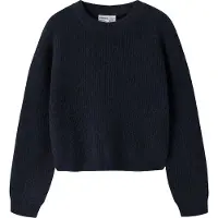 Name it Bluse - Strik - NkfHolly - Short - Noos - Dark Sapphire - - 7-8 år (122-128) - Bluse