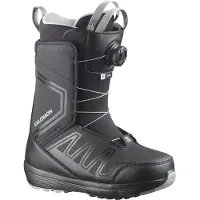 Salomon Snowboard - Snowboardstøvler dame - Pearl BOA Black/Wrought Iron til Unisex - Størrelse 41,5 - Sort
