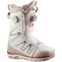 Salomon Snowboard - Snowboardstøvler dame - Ivy BOA SJ BOA Almond Milk/White Pepper/Haute Red til UnisexUld - Størrelse 39 - Hvid