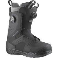 Salomon Snowboard - Snowboardstøvler herre - Dialogue Dual BOA Wide Black/Asphalt til UnisexUld - Størrelse 43,5 - Sort