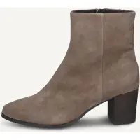 Caprice Bootie, brown, made of Leather with Block heel, Size 37
