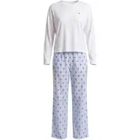 Tommy Hilfiger Underwear Pyjamas 'Essential' navy / lyseblå / hvid