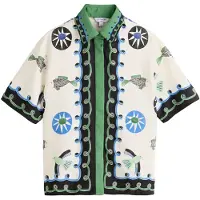 Next Bluse azur / grøn / sort / hvid