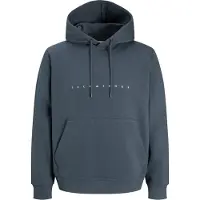 Jack & Jones Sweatshirt 'JJESTAR' grafit / hvid
