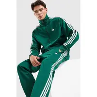 Adidas Bukser 'Firebird' mørkegrøn / hvid