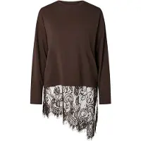 Pieces Pcmave Lace Top Med Lange Ærmer