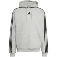 Adidas Sportsweatshirt 'Essentials 3-Stripes Fleece' grå / sort
