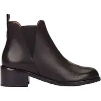 Wonders Wonderstil kvinder. D-2102_5511_5792 Crep læderstøvletter 02 Sort (39), 3-5 cm, Ingen, Casual
