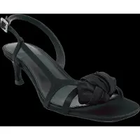 ROTATE Rotatetil kvinder. 116747100 Knude-satin-sandaler sort (40), Stof, 3-5 cm, Ingen, Casual, Party